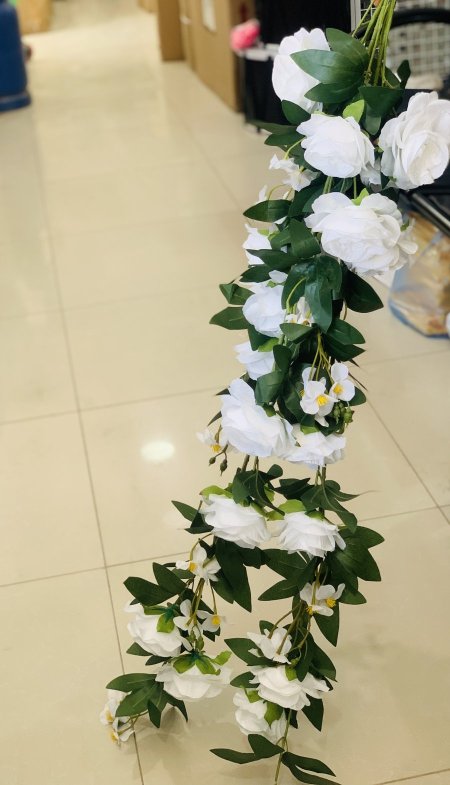 ورد ابيض ثقيل
